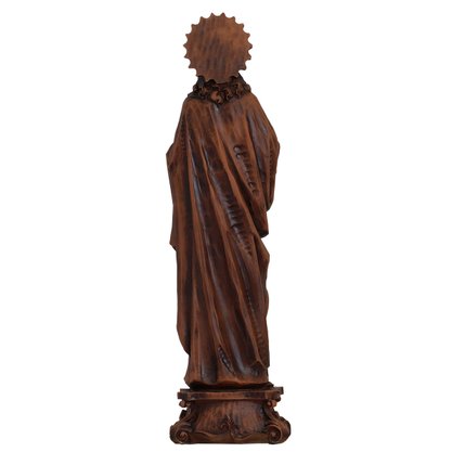 Imagem do Sagrado Coração de Jesus de Resina Nacional Efeito Madeira - 57 cm