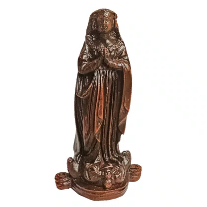 Imagem Fac-símile de Nossa Senhora Aparecida de Resina Nacional - 13,5 cm