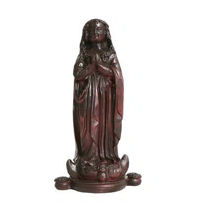 Imagem Fac-símile de Nossa Senhora Aparecida de Resina Nacional - 19 cm