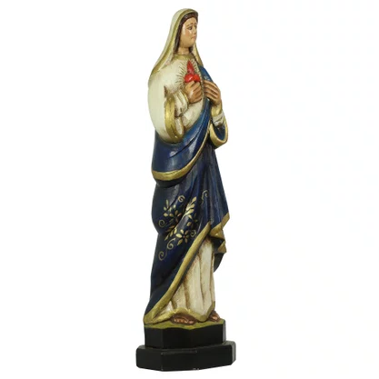 Imagem de Madeira Imaculado Coração de Maria - 59 cm