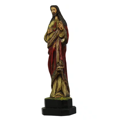 Imagem do Sagrado Coração de Jesus em Madeira - 57 cm