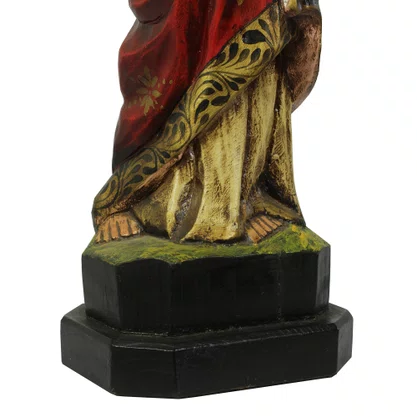Imagem do Sagrado Coração de Jesus em Madeira - 57 cm