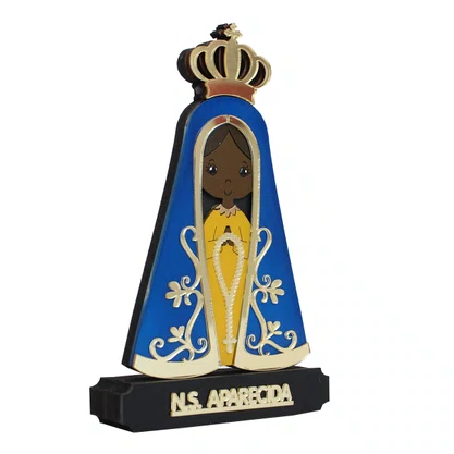 Imagem MDF de Nossa Senhora Aparecida Color - 17 cm