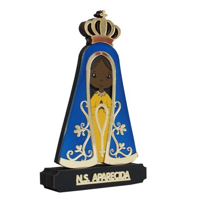 Imagem MDF de Nossa Senhora Aparecida Color - 17 cm