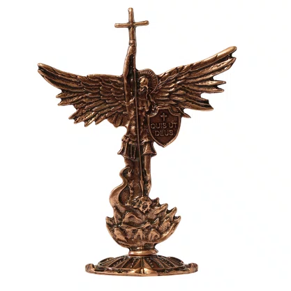 Imagem de Metal Arcanjo São Miguel Bronze - 11 cm