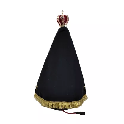 Imagem Nacional de Resina Nossa Senhora Aparecida com Led 37cm