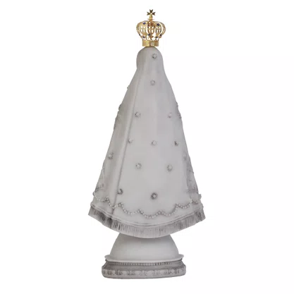 Imagem Nossa Senhora Aparecida Com Coroa de Metal - 32 cm