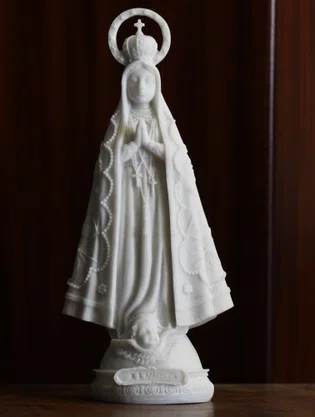 Imagem Nossa Senhora Aparecida em Mármore Natural - 32 cm