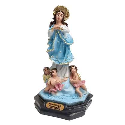 Imagem Nossa Senhora da Imaculada Conceição de Resina Nacional - 11 cm