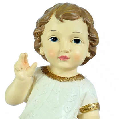 Imagem do Menino Jesus de Resina Importada - 18,5 cm