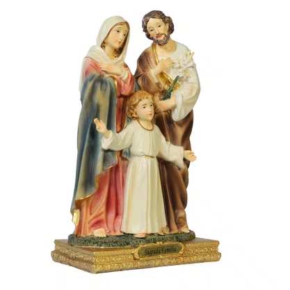Imagem Sagrada Família de Resina Importada - 21 cm
