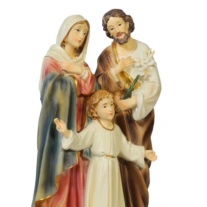 Imagem Sagrada Família de Resina Importada - 21 cm