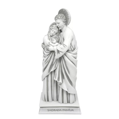 Imagem Sagrada Família em Mármore - 28 cm