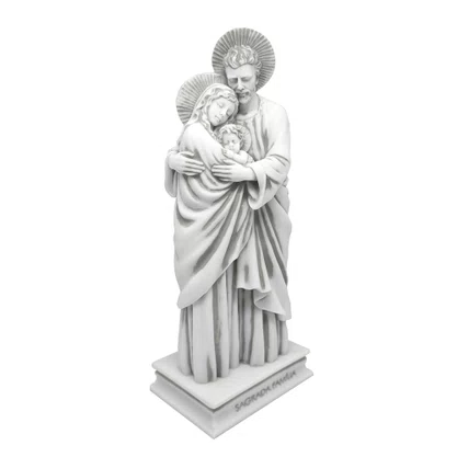 Imagem Sagrada Família em Mármore - 28 cm