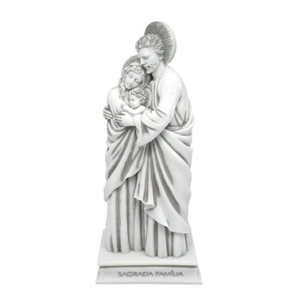 Imagem Sagrada Família em Mármore - 28 cm