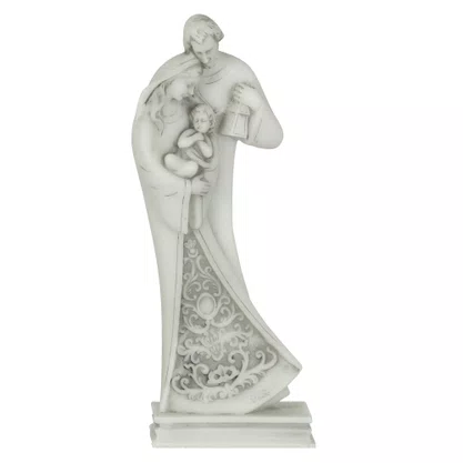 Imagem Sagrada Família Estilizada de Mármore - 24 cm