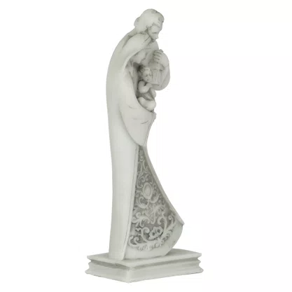 Imagem Sagrada Família Estilizada de Mármore - 24 cm