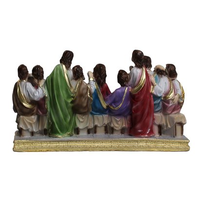 Imagem Santa Ceia de Resina Nacional - 9 cm x 17 cm