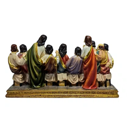 Imagem Santa Ceia Resina Importada 13cm x 23cm