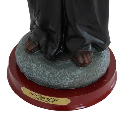 Imagem São Benedito de Resina Importada - 40 cm