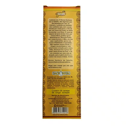 Incenso em Vareta de Nossa Senhora Salette com Aroma