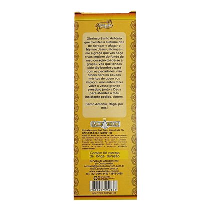 Incenso em Vareta Santo Antônio com Aroma