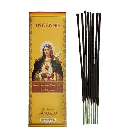 Incenso em Vareta do Imaculado Coração de Maria com Aroma de Sândalo
