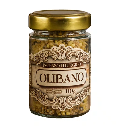 Incenso Litúrgico Olibano Importado Vidro - 110g