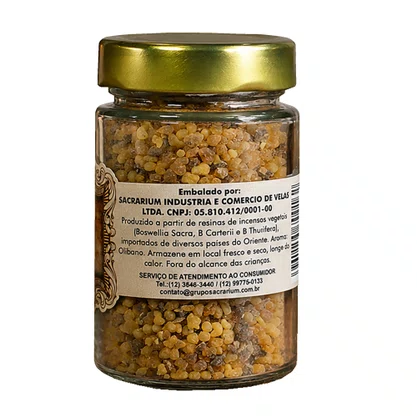 Incenso Litúrgico Olibano Importado Vidro - 110g