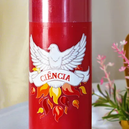 Kit 7 Dons do Espírito Santo 7 Velas Pentecostes Vermelhas Adesivo