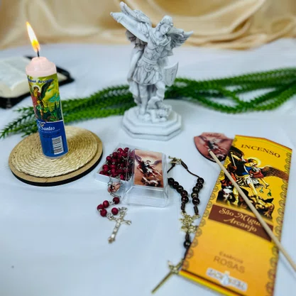 Kit Devocional de São Miguel Arcanjo - 5 Peças + 1 Brinde 