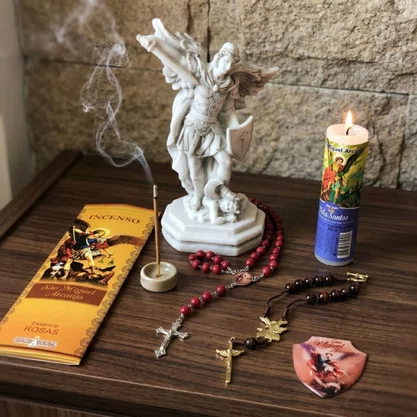 Kit Devocional de São Miguel Arcanjo - 5 Peças + 1 Brinde 