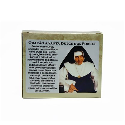 Kit Proteção Água Sal e Vela Santa Dulce dos Pobres