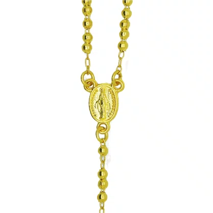 Lembrança Casamento Terço Dourado