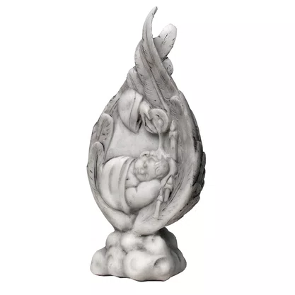 Lembrança de Batismo em Mármore - 14 cm x 7,5 cm