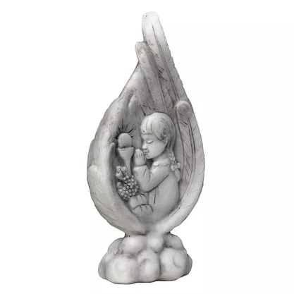 Lembrança Primeira Eucaristia Menina em Mármore - 14 cm x 7,5 cm
