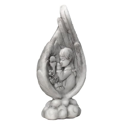 Lembrança Primeira Eucaristia Menina em Mármore - 14 cm x 7,5 cm
