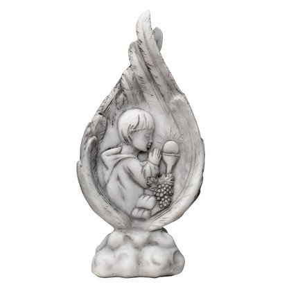 Lembrança Primeira Eucaristia Menino em Mármore - 14 cm x 7,5 cm