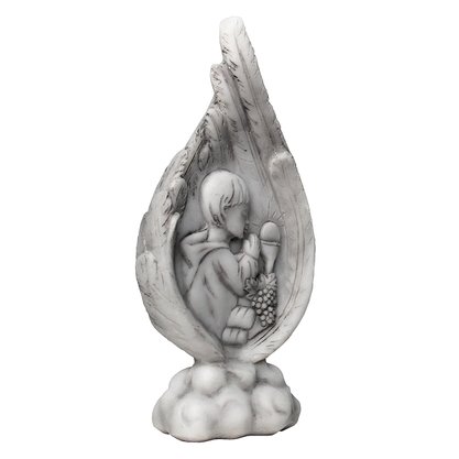 Lembrança Primeira Eucaristia Menino em Mármore - 14 cm x 7,5 cm