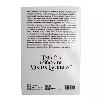 Livro Devocionário de Nossa Senhora das Lágrimas com Medalha