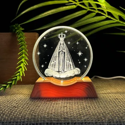 Luminária Led de Nossa Senhora Aparecida - 9 cm