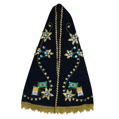 Manto de Nossa Senhora Aparecida - 60 cm - Modelo com Touca