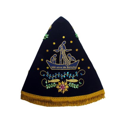 Manto de Nossa Senhora Aparecida - 25cm - Modelo Luxo Pescador