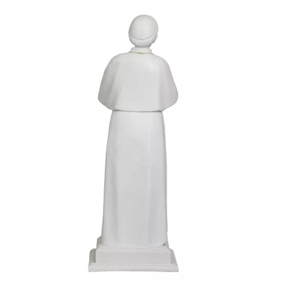 Imagem de Santo Afonso Maria de Ligório de Mármore Branco - 68 cm