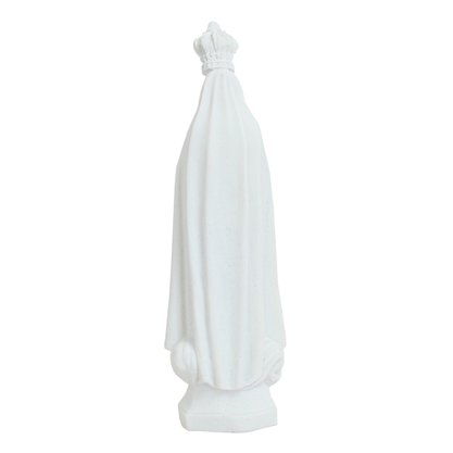 Imagem de Nossa Senhora de Fátima de Mármore Branco Strass - 25 cm