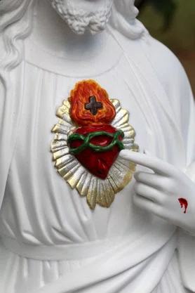Imagem do Sagrado Coração de Jesus de Mármore - 103 cm
