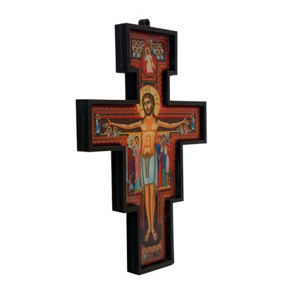 Cruz de São Damião MDF para Parede 20 x 14 cm