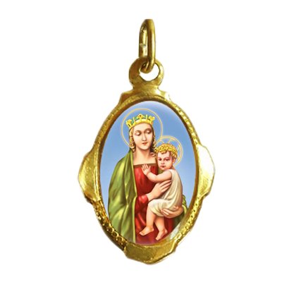 100 unidades - Medalha Chapa Nossa Senhora Saúde Cento