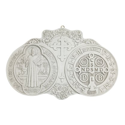 Medalha de São Bento de Mármore - 25 cm x 39 cm