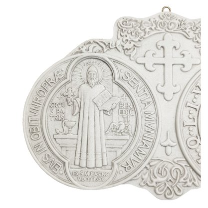 Medalha de São Bento de Mármore - 25 cm x 39 cm
